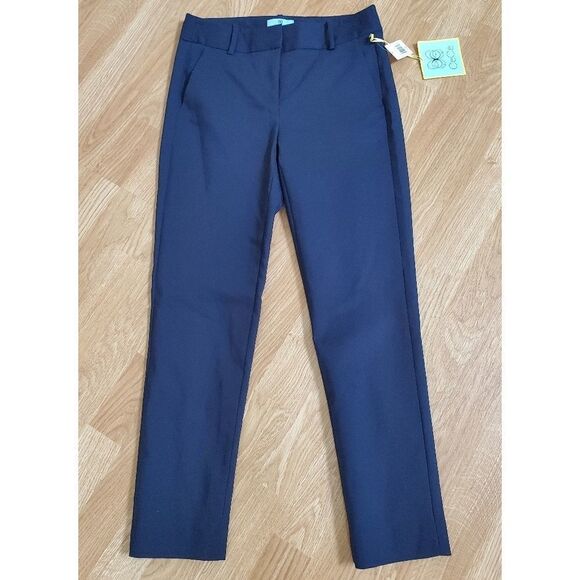 CeCe Stretch Twill Straight-Leg Pants Size 2 - Picture 2 of 12